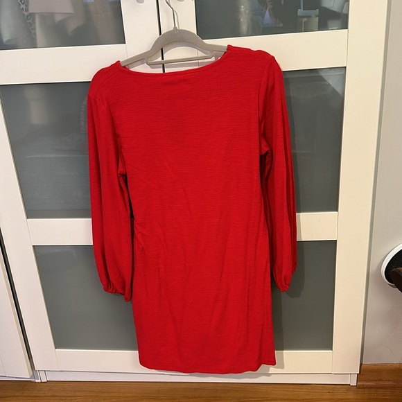 R.Vivimos Women's Cotton Long Sleeve Elegant Knitted Tie Waist Sweater Dress - Picture 6 of 12